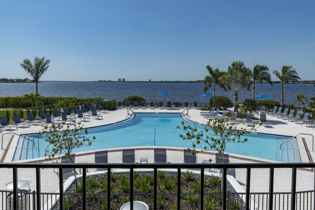 a view of the pool at the resort at longboat key club