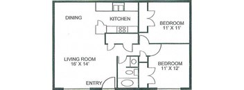 Pinon Trails Apartments arabian floor plan at Cantera Apartments, El Paso, 79935