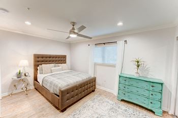 Bedroom at Juniper Springs Apartments, Austin, TX 78731