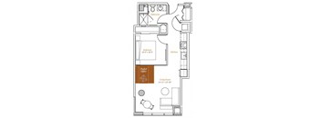 1 Bedroom 08 - Ori Expandable Apartment