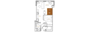 1 Bedroom 19 - Ori Expandable Apartment