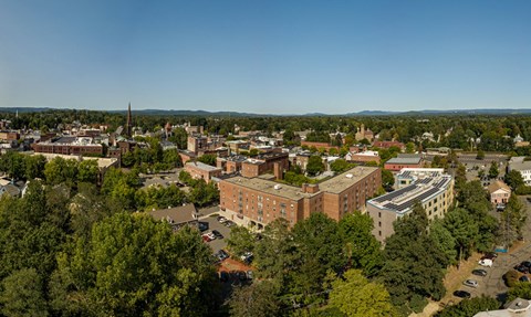 Aerial view of beautiful Northampton