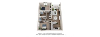 bedroom floor plan | the edge at 450 at Ardmore at Bryton, Huntersville, NC