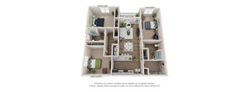 bedroom floor plan | the edge at 450  at Ardmore at Bryton, Huntersville, North Carolina