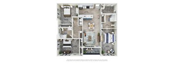 3 bed 2 bath Floorplan at Views at Flowers, Clayton, 27527