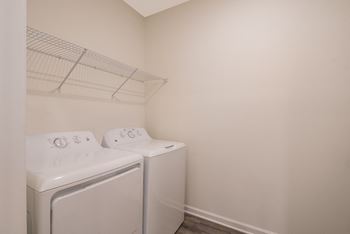 our apartments have a laundry room with a washer and dryer  at Ardmore at Bryton, Huntersville