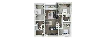 Floorplan The Parson 1,641 sq. ft. at Ardmore at Topside in Louisville, TN 37777
