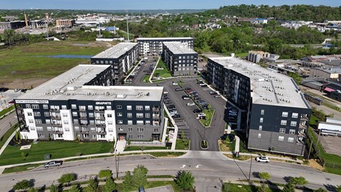 A large apartment complex named Granite is shown in the image.
