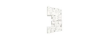 A floor plan of a house with a garage and a separate guest house.