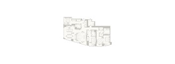 A floor plan of a house with rooms labeled.