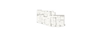 A floor plan of a house with a garage and a living room.