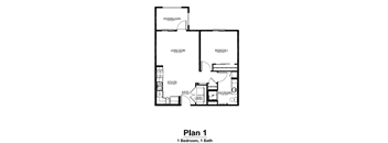 One BR Floorplan
