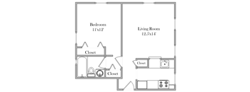 1 bed 1 bath B at Eagles Crossing Apartment , Washington, DC