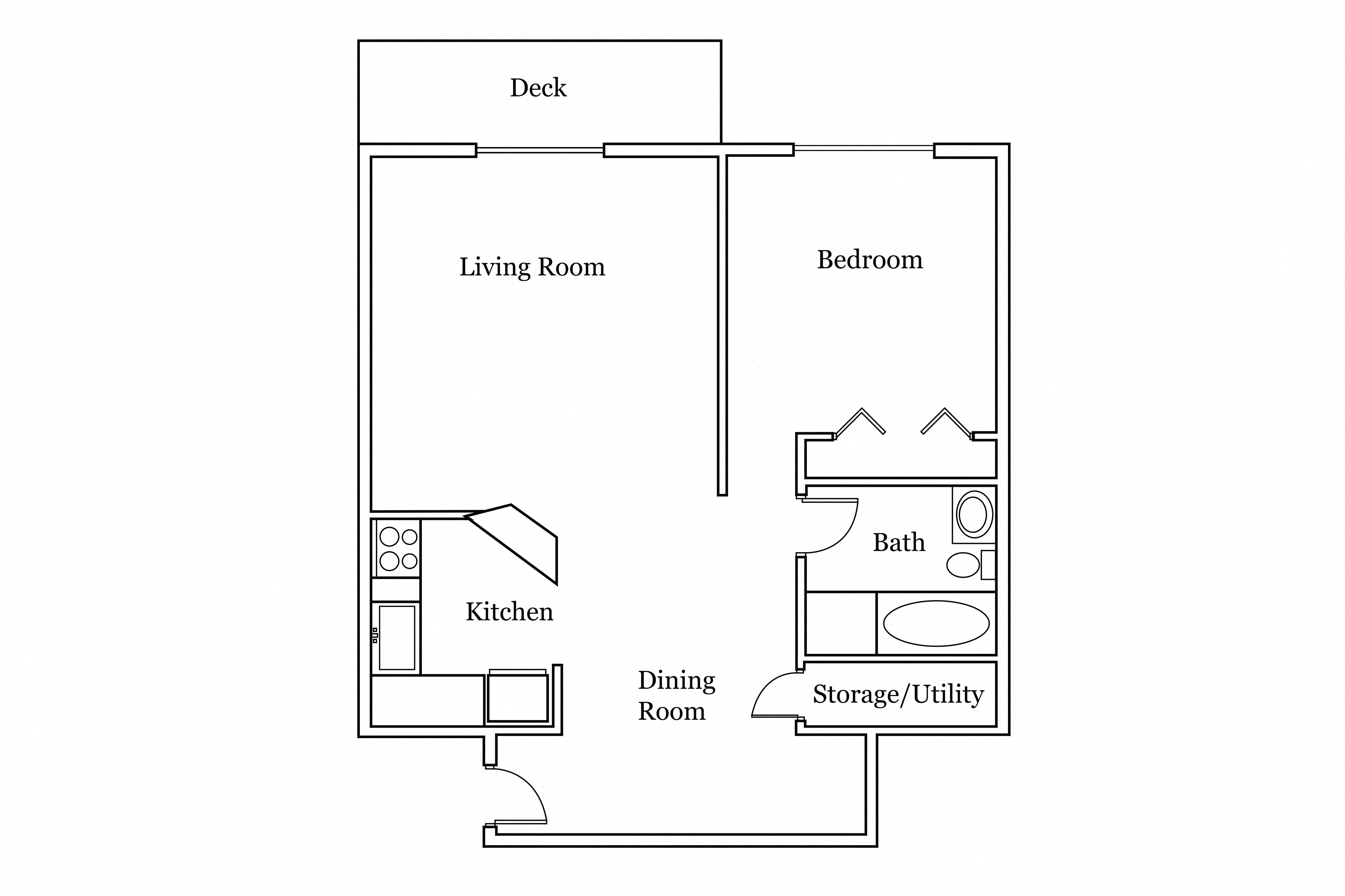 1 Bedroom 1 Bathroom