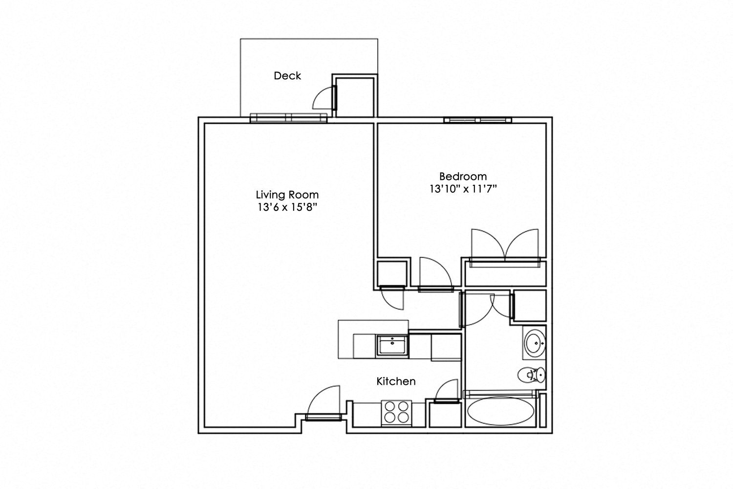 1 Bedroom 1 Bathroom