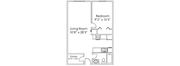 1 Bedroom B