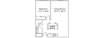 1 Bedroom F