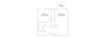 1 Bedroom B