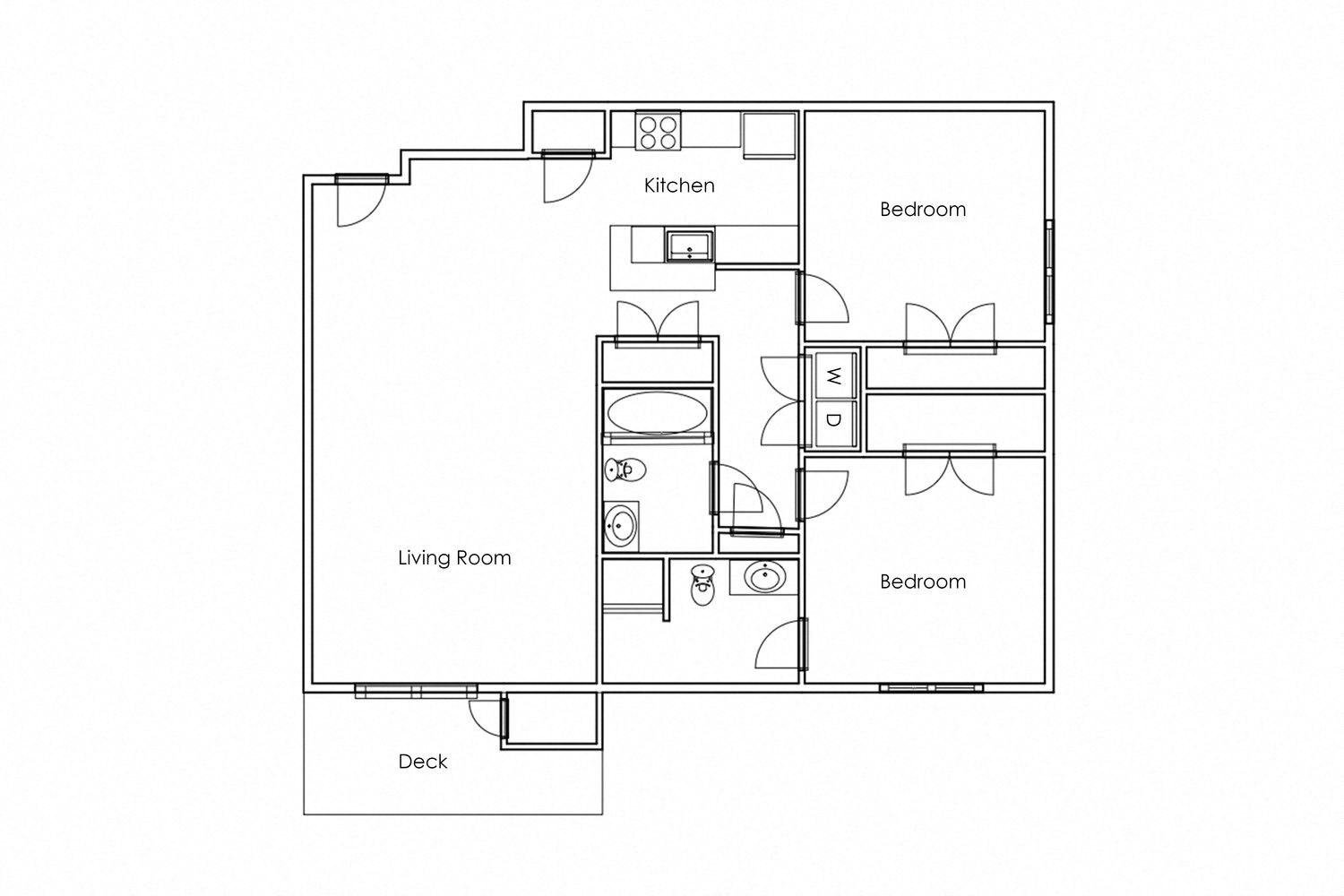 2 Bedroom 2 Bathroom