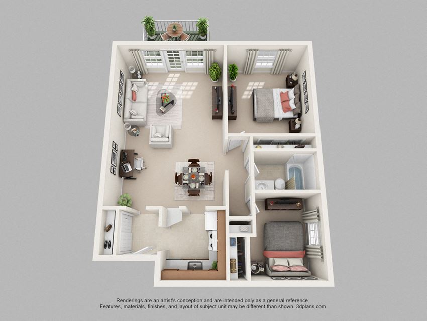 One Bedroom + Den