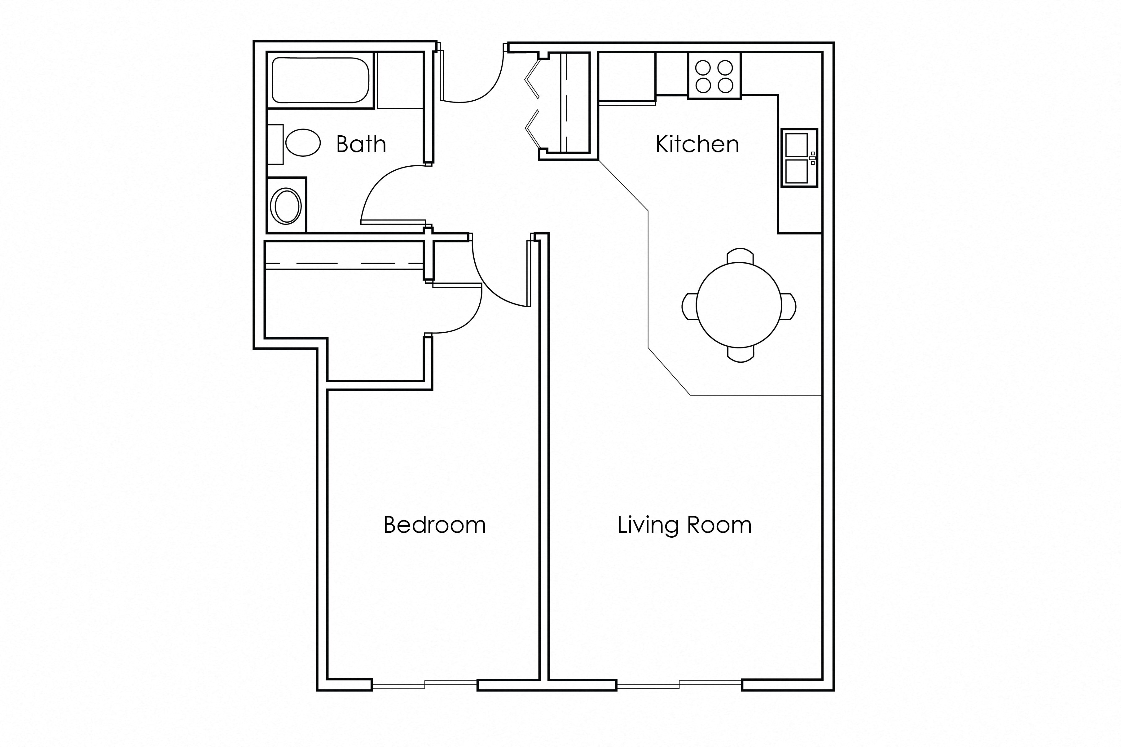 1 Bedroom 1 Bathroom 655 - A