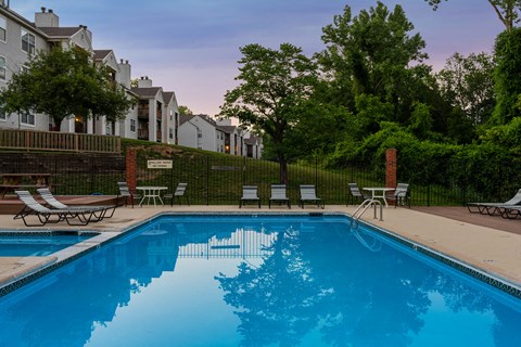 the swimming pool at our apartments