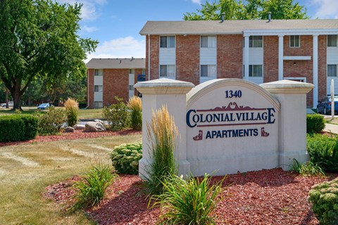the building where the apartments are located