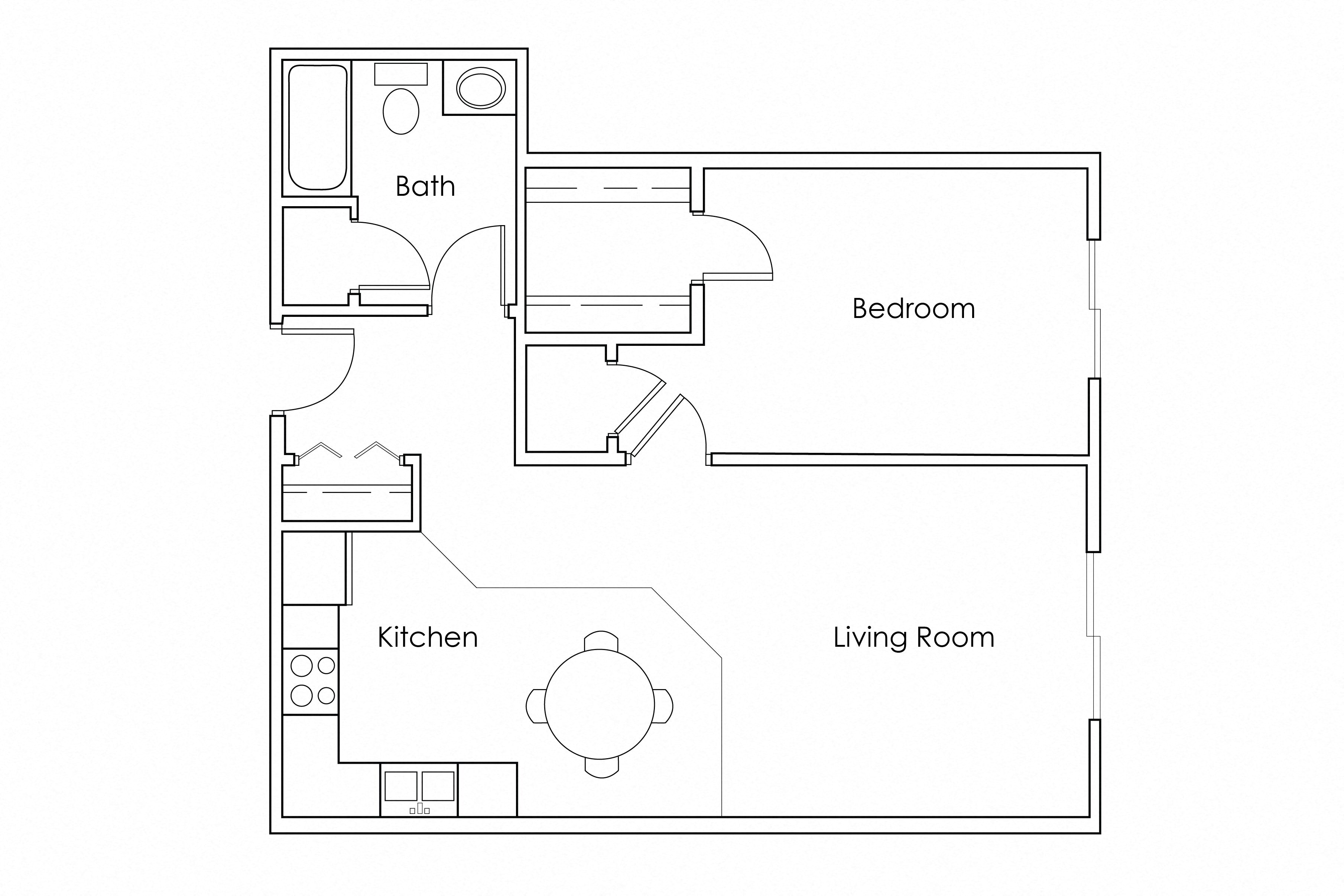 1 Bedroom 1 Bathroom 705 - G
