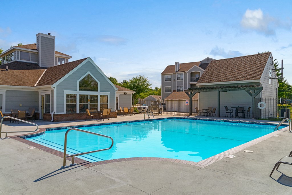 the swimming pool at our apartments