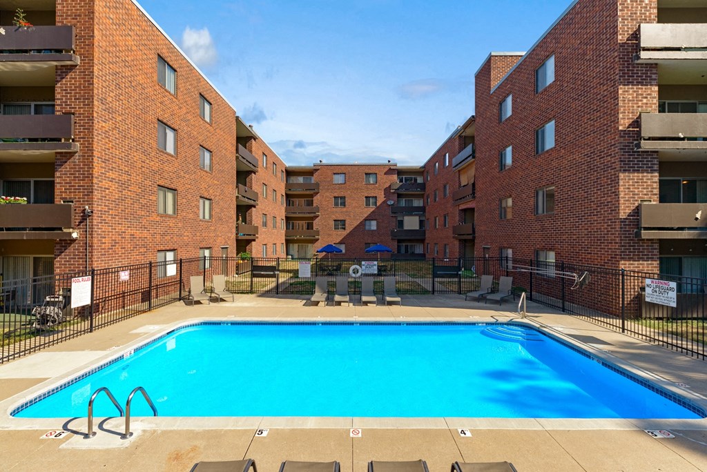 our apartments have a large pool for residents to enjoy