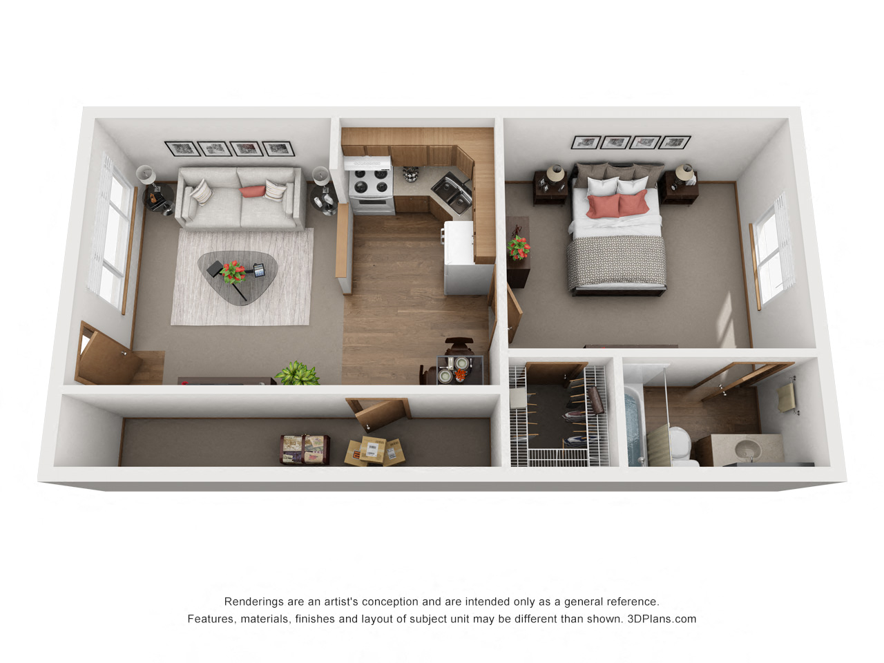 One Bedroom Large (Top Floor)