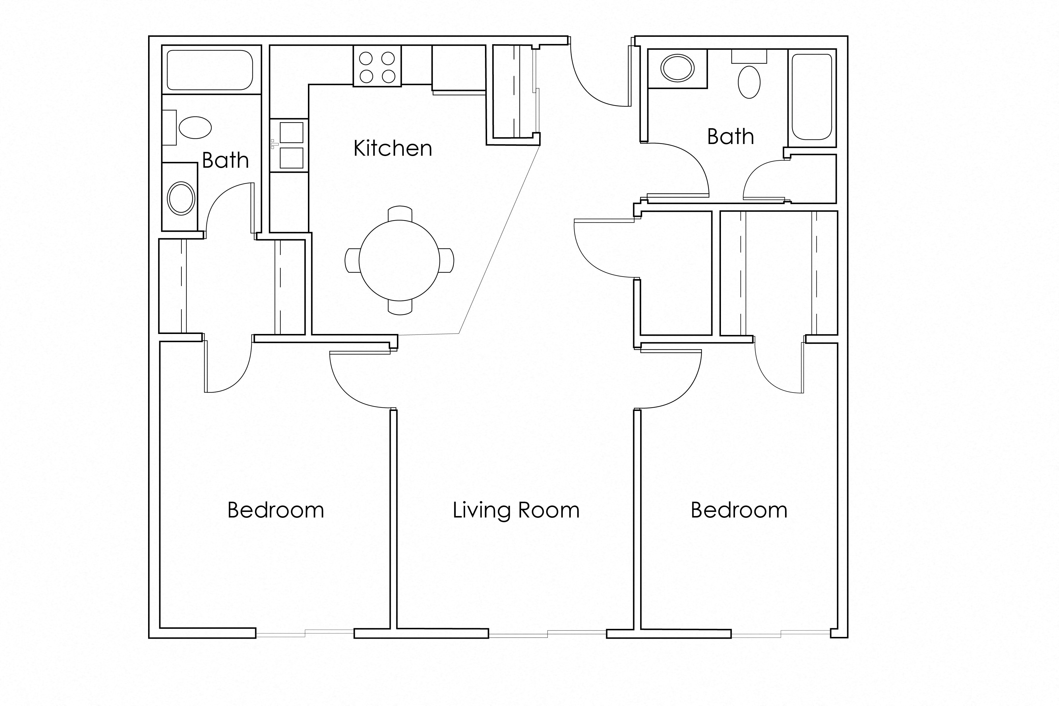 2 Bedroom 2 Bathroom