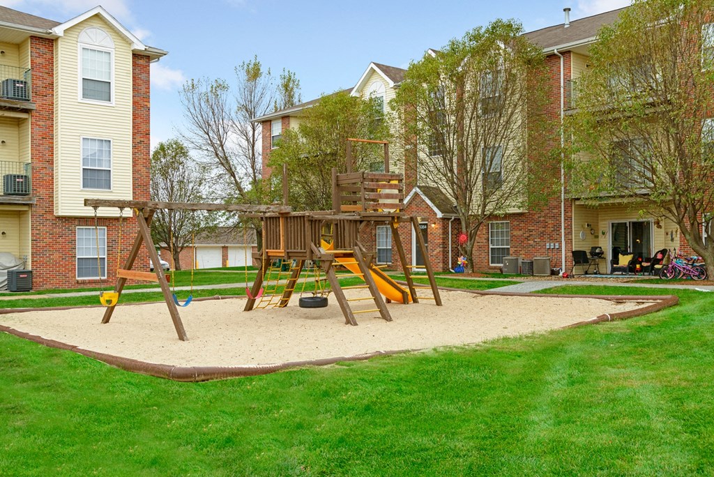 our apartments have a playground for your kids to play