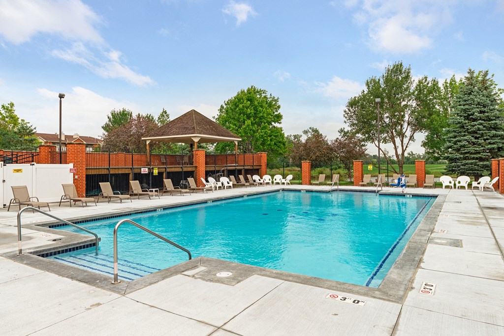 the swimming pool at our crossings apartments