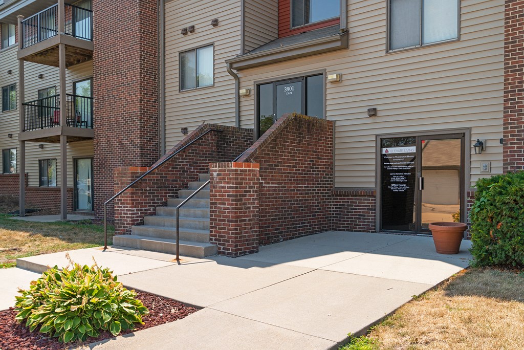our apartments offer a staircase to the entrance of our building