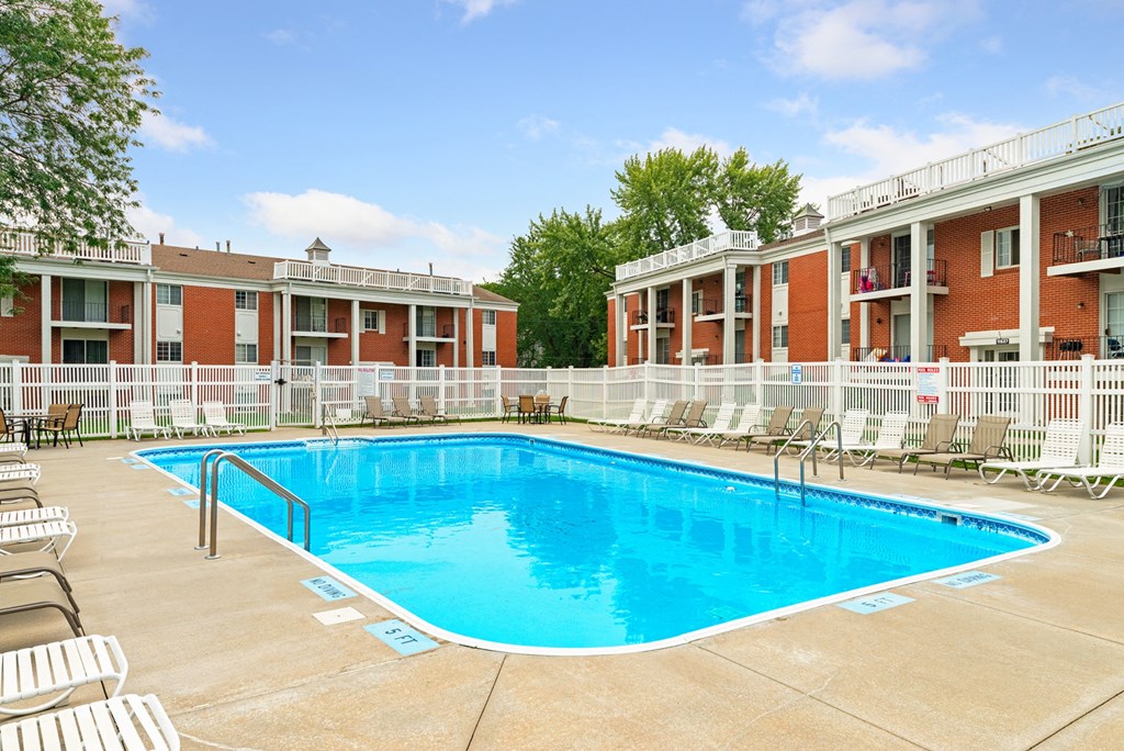 the swimming pool at our apartments