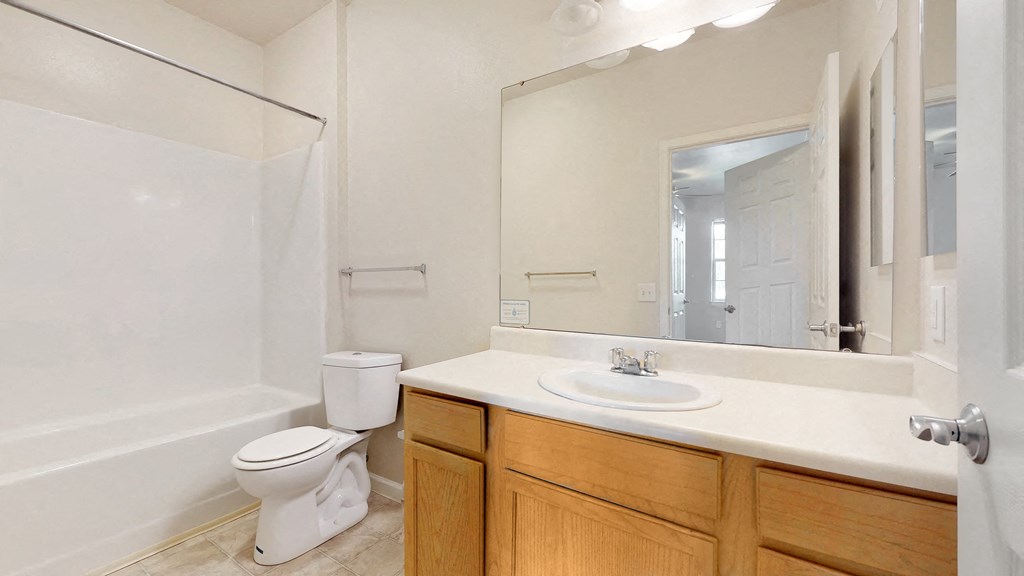 a bathroom with a sink toilet and a mirror