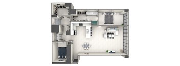 B2B Floor Plan at 220 Meridian, Indianapolis, IN 46204