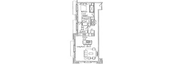 1 bed 1 bath F at Sophia Square Apartments, Carmel, IN, 46032