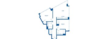 a blueprint of a floor plan of a house