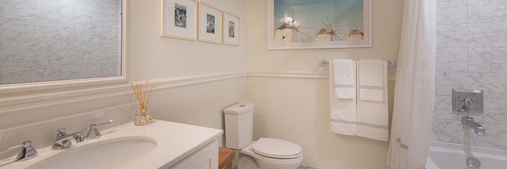 a white bathroom with a sink and a toilet