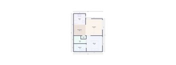 a floor plan of a small house at Oak Terrace Senior Apts, Hemet