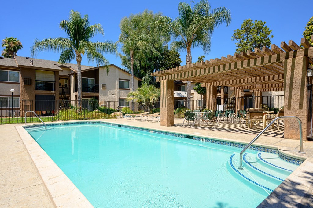 our apartments offer a swimming pool at Oak Terrace Senior Apts, Hemet