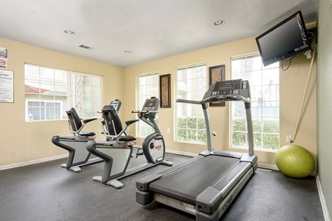 our apartments have a gym with plenty of equipment at Sagewood Gardens Senior Apartments, Hacienda Heights California