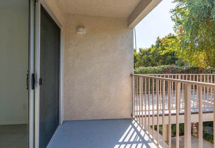 a balcony or terrace at caribe resort 1213b condo at Mountainview Venture, California