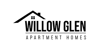 the logo for willow glen apartment homes