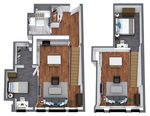 The Commonwealth - Loft One Bedroom apartment