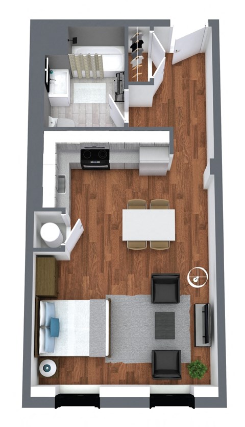 The Commonwealth - Studio apartment