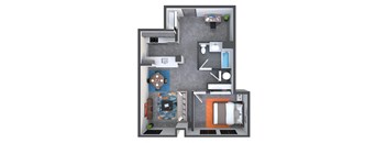 1Bed 1Bath_12 at The Bell Apartments, Trenton, NJ, 08608