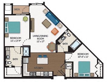 The Fillmore Floor Plan at The Flats at Cedar Grove, Eagan